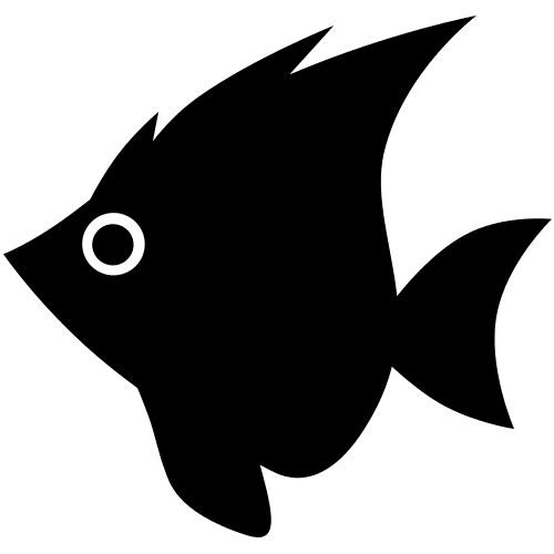 Fish big eye icon Stock Free