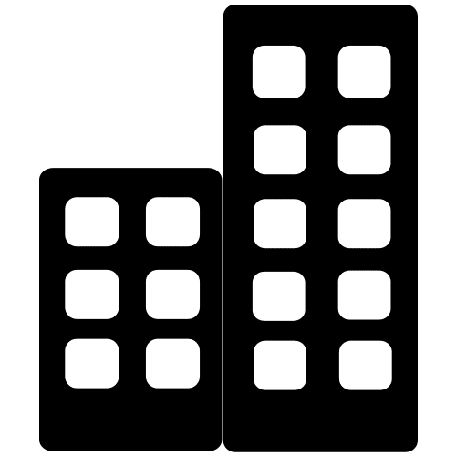 Block of flats icon Stock Free