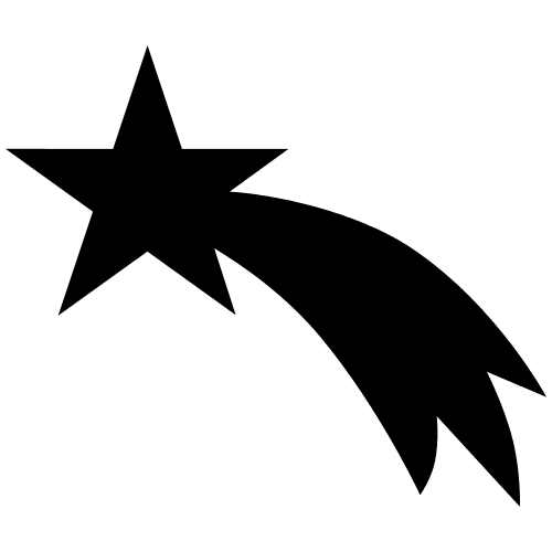 Shooting star icon Stock Free