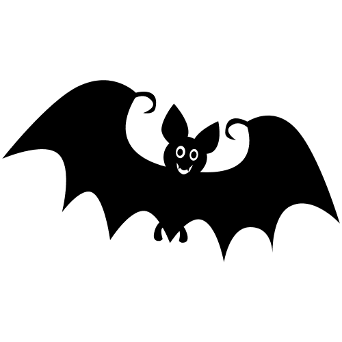 Smiling bat icon Stock Free