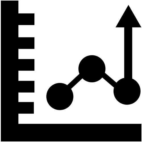 Chart tendencies icon Stock Free