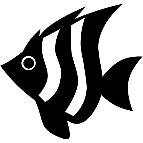 Exotic fish icon Stock Free