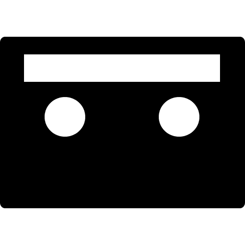 Audio cassette icon Stock Free