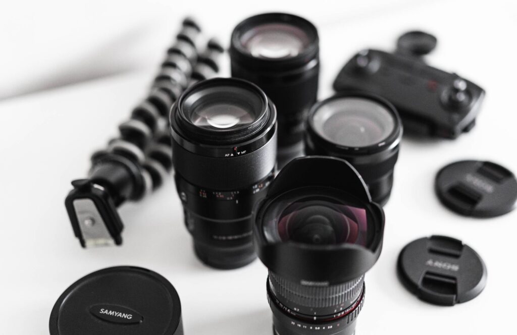 Professional Camera Lenses Setup Pro Photographer Free Photo