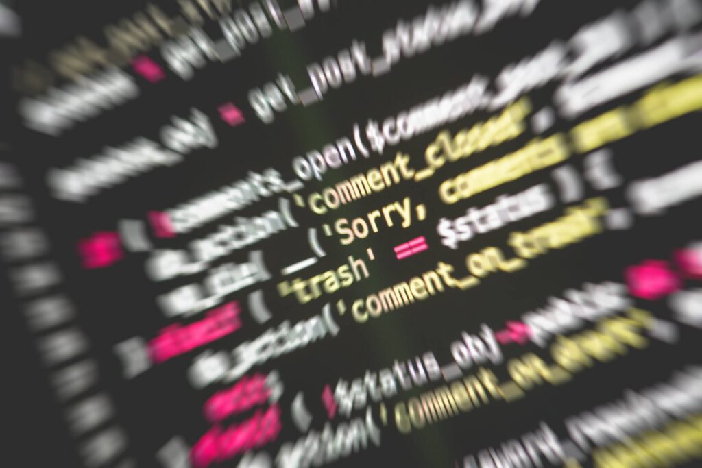 Psycho “Sorry” Word in Programming Code Free Photo