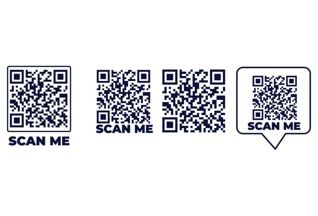 qr code vector square icons vector design Stock Free