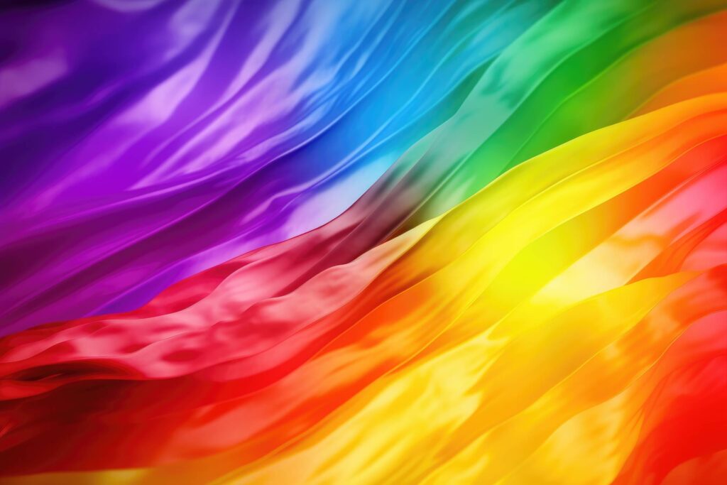 Rainbow Flag Colorful Wallpaper Stock Free