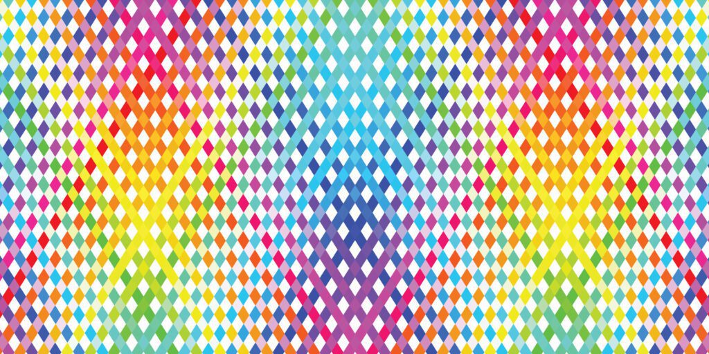 rainbow strip lines color vector for background design. Free Vector