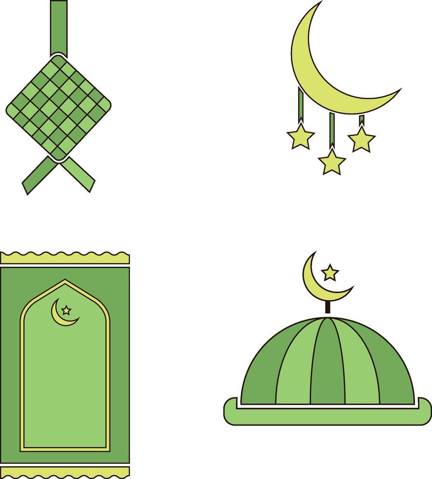 ramadan icons Design Stock Free