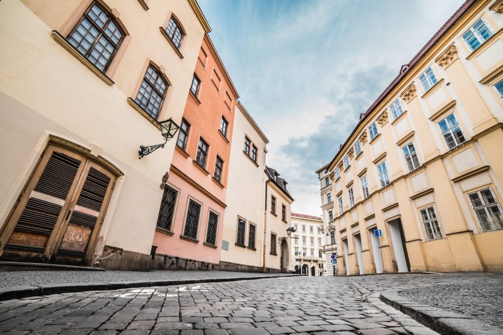 Random Historical Street in Czech Republic Free Photo