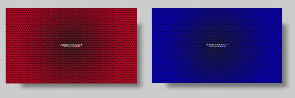 Realistic abstract background on red and blue theme Free Vector