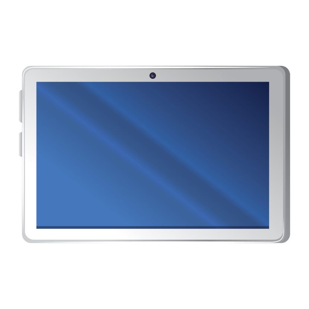 realistic tablet mockup, on white background Free Vector and Free SVG