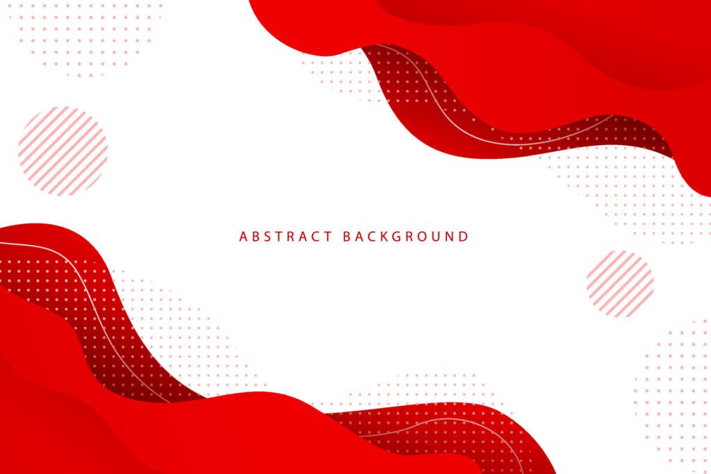 red abstract modern wavy background with pattern Free Vector