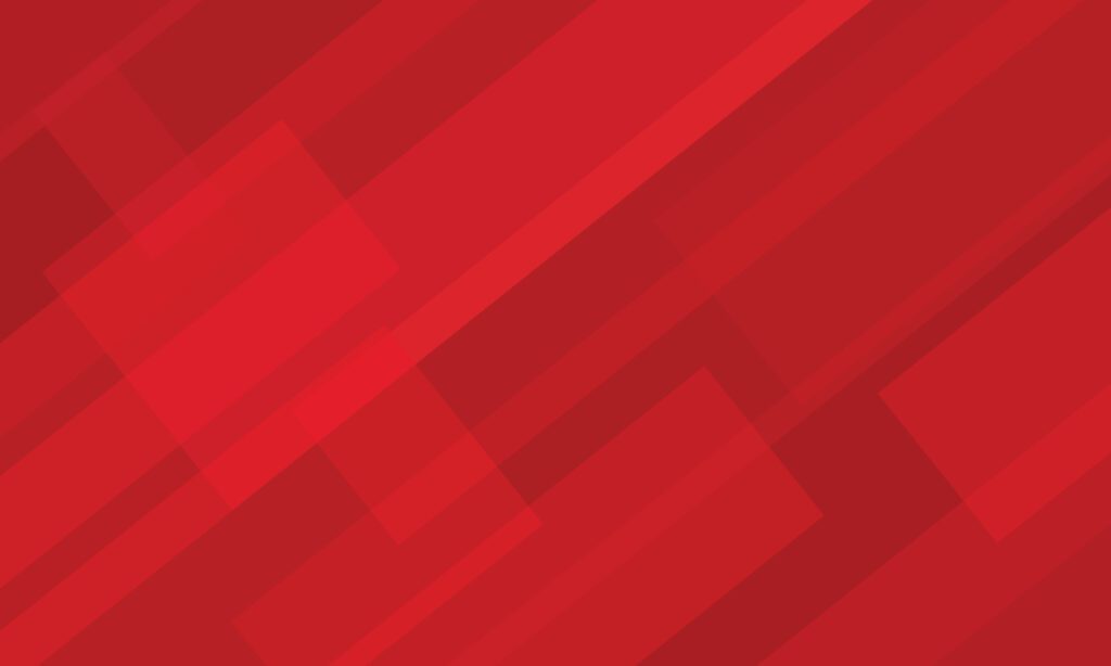 Red background with abstract geometric shape overlay layer. Free Vector