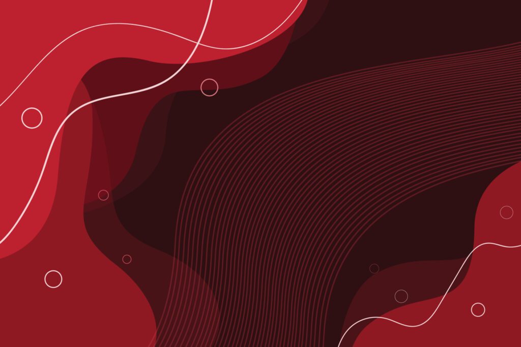 Red gradient background with wavy lines Free Vector