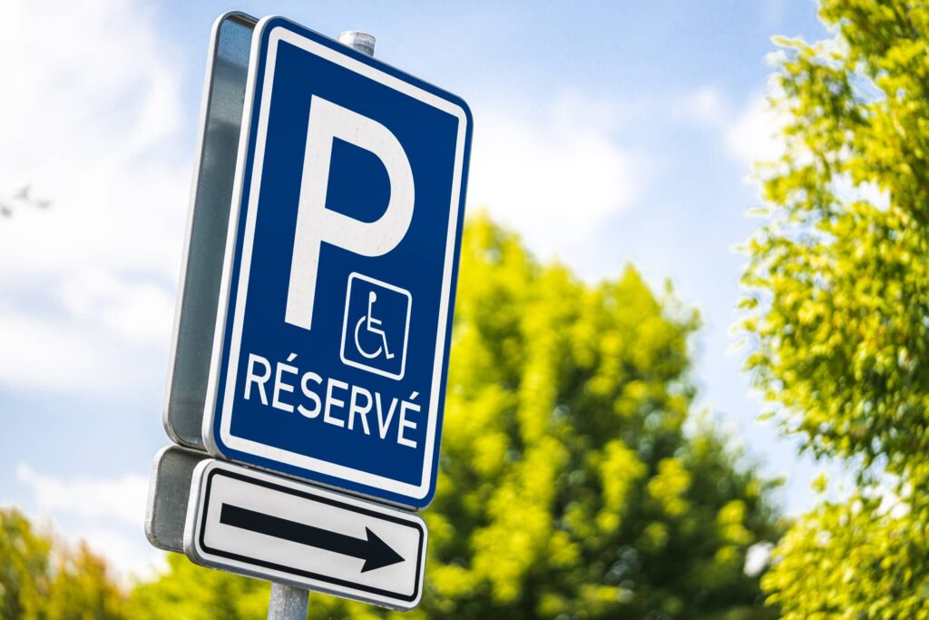 Reserved Parking Space for Handicapped Free Photo