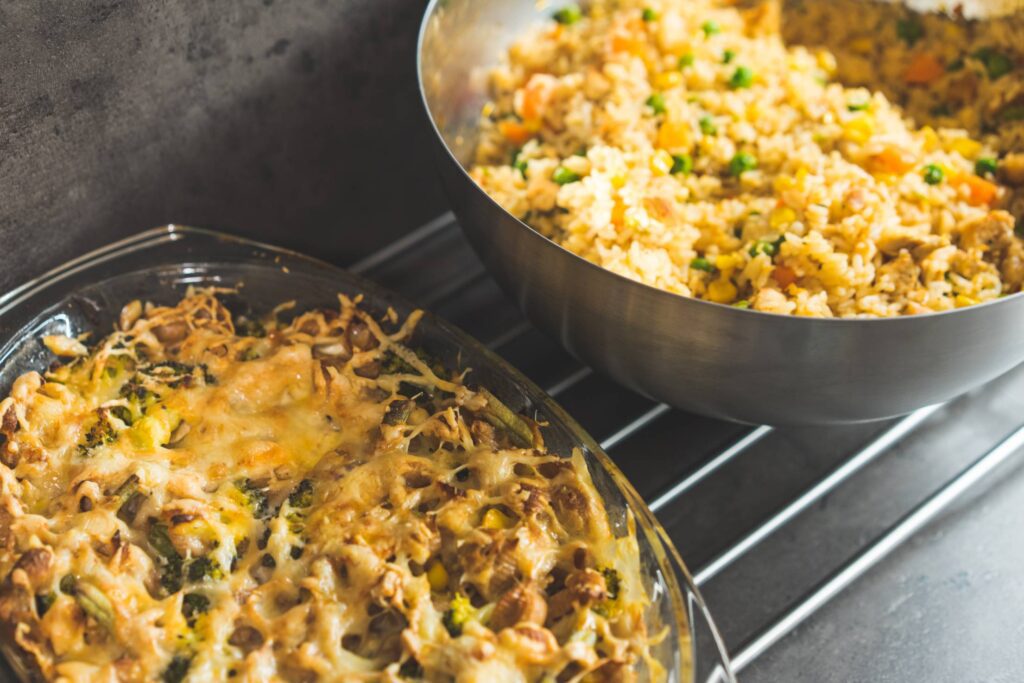 Risotto and Roasted Wholemeal Pasta Free Photo