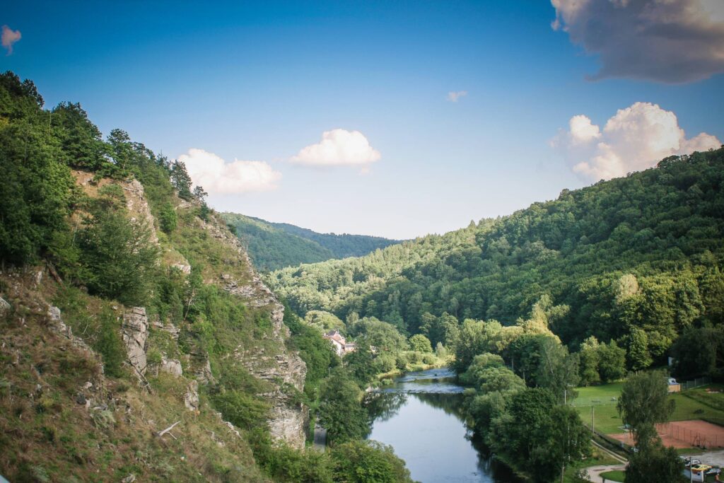 River Between Vranov Mountains Free Photo