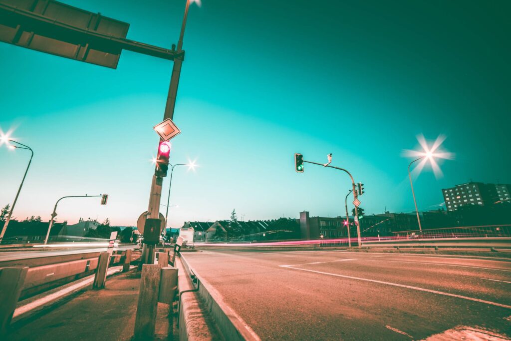 Road Intersection and Traffic Lights #2 Free Photo