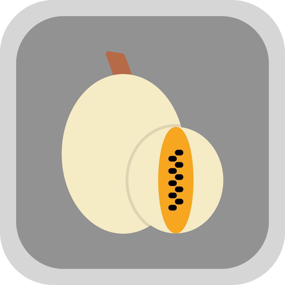 Rockmelon Vector Icon Design Stock Free