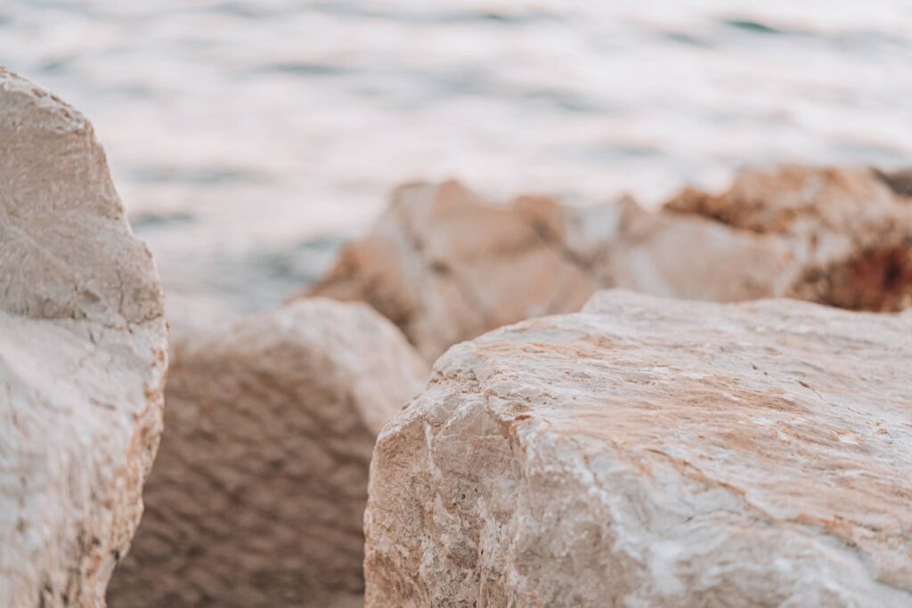 Rocky Shore by The Sea in Croatia Free Photo