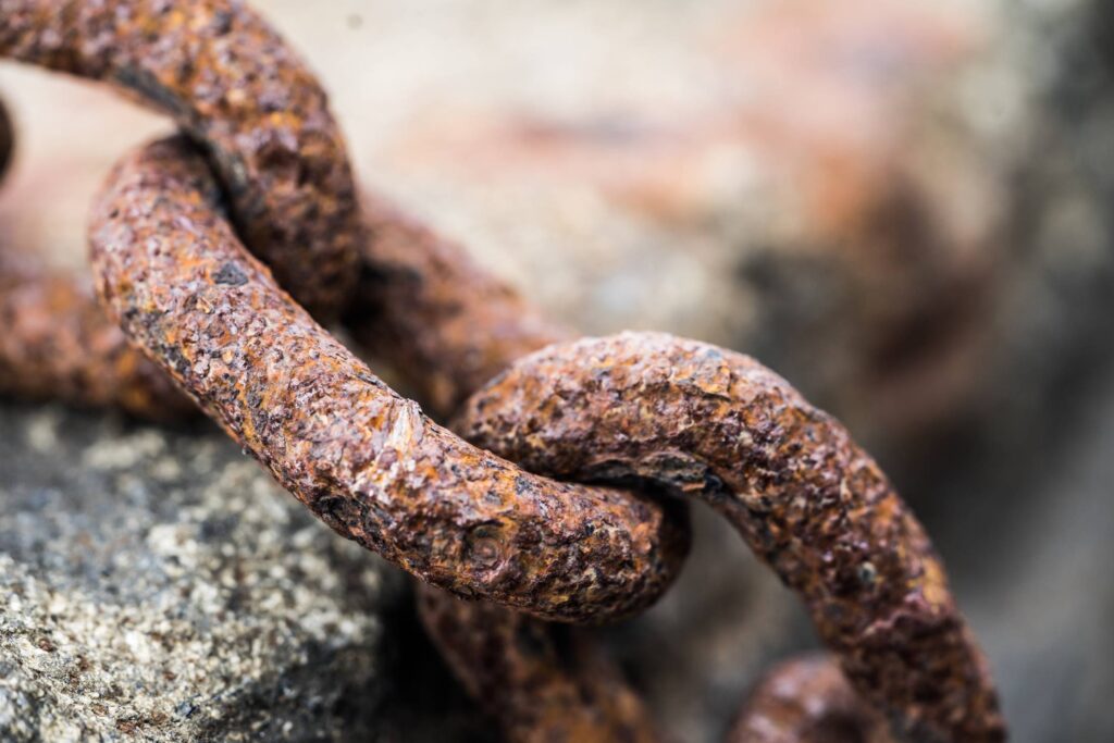 Rusty Chain Close Up Free Photo