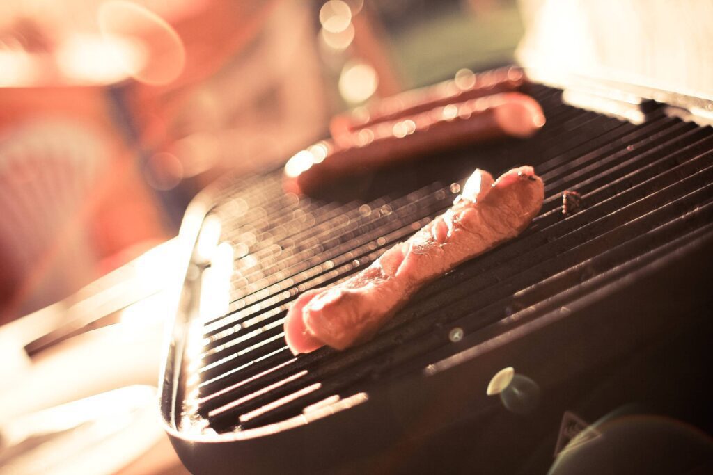 Sausages on a Grill Free Photo