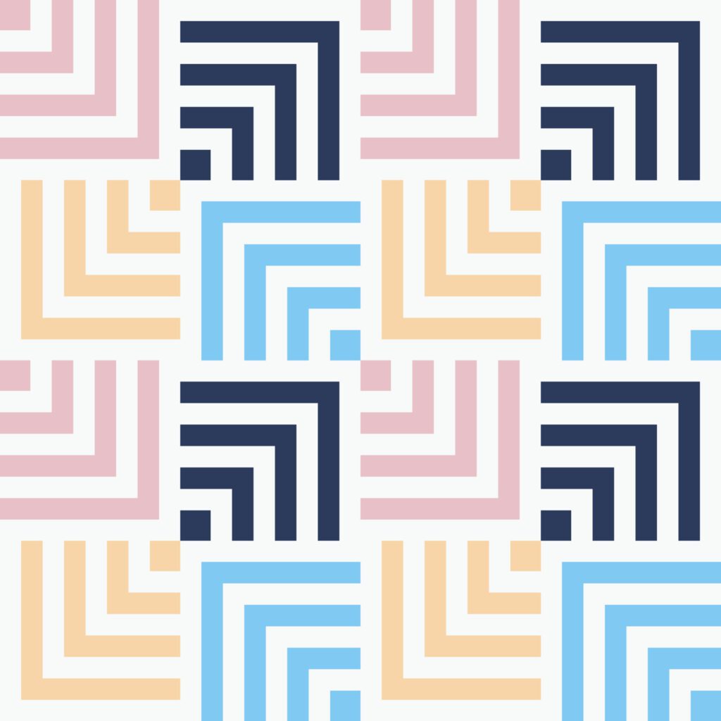 Seamless vector geometric color pattern background. Full color modern. Free Vector