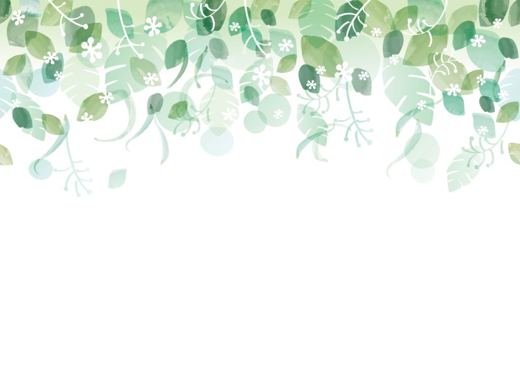 Seamless Watercolor Fresh Green Background With Text Space, Vector Illustration. Free Vector