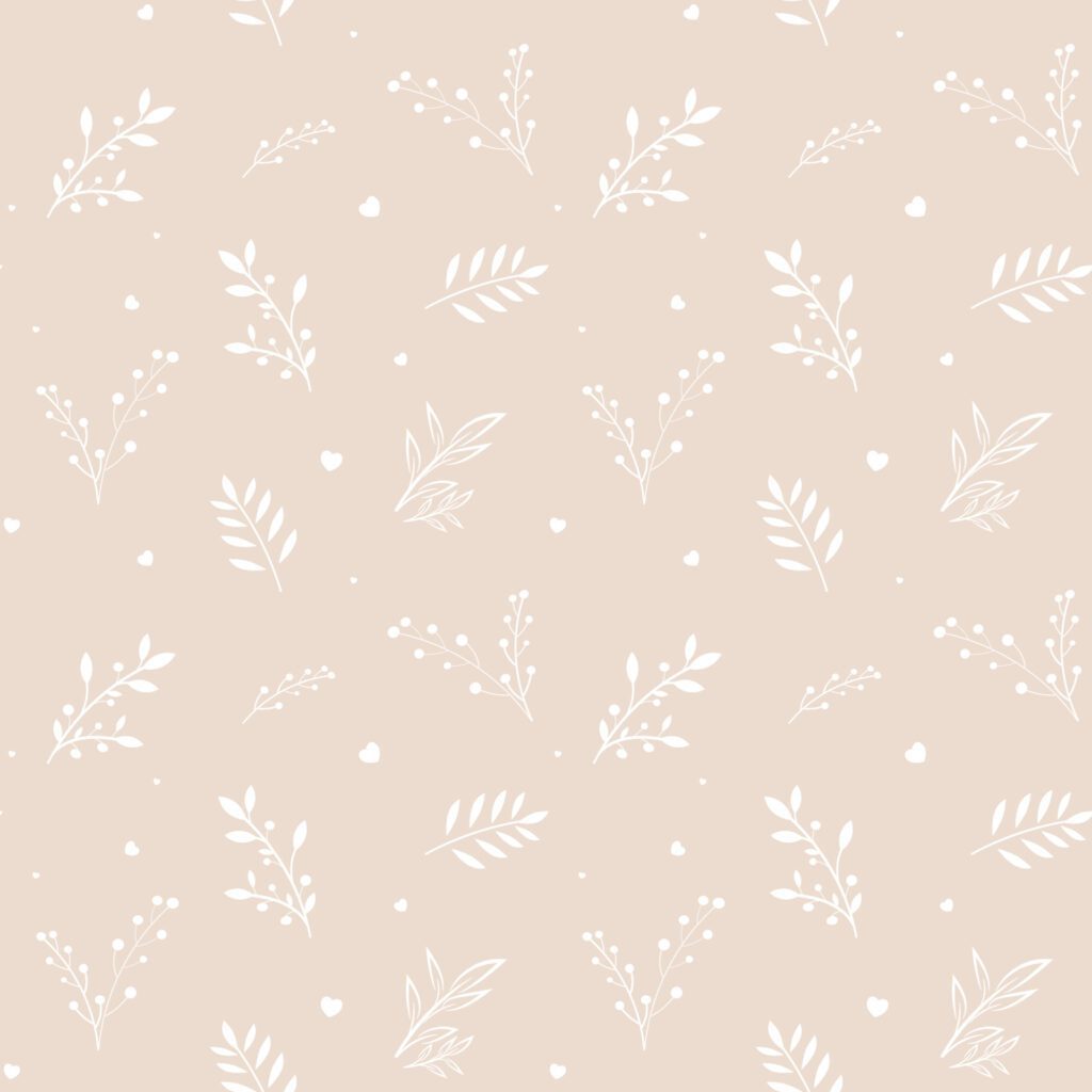 seamless white floral flower pattern background Free Vector