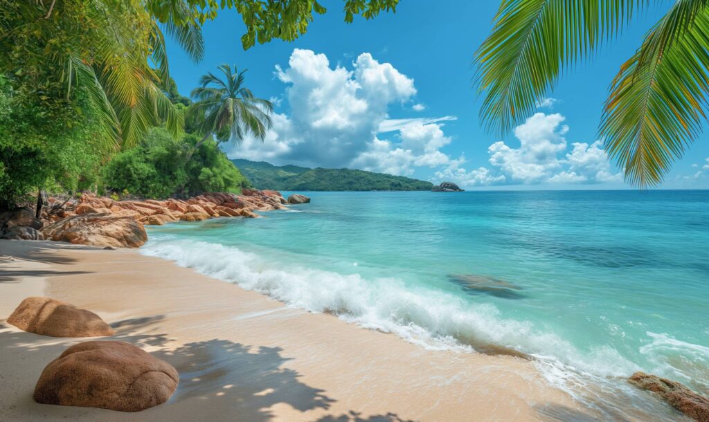 Seychelles Islands Beach Stock Free