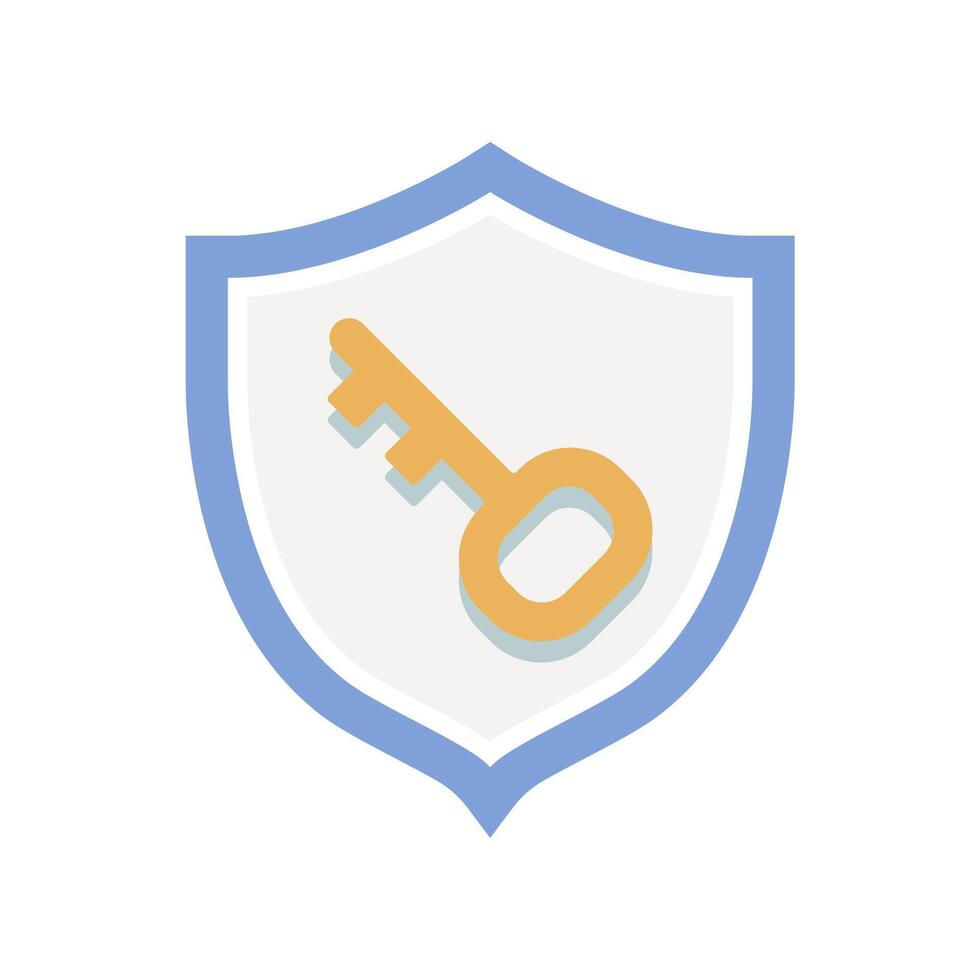 shield key icon design Stock Free