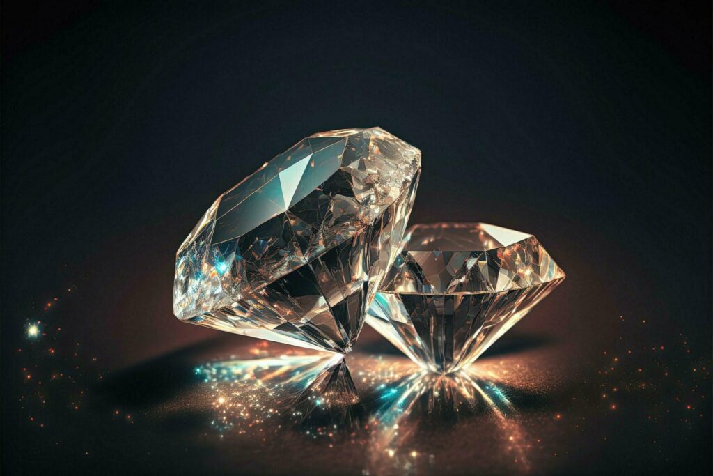 shiny diamond the perfect choice for jewelry and gemstone designs generative ai technology Free Photo