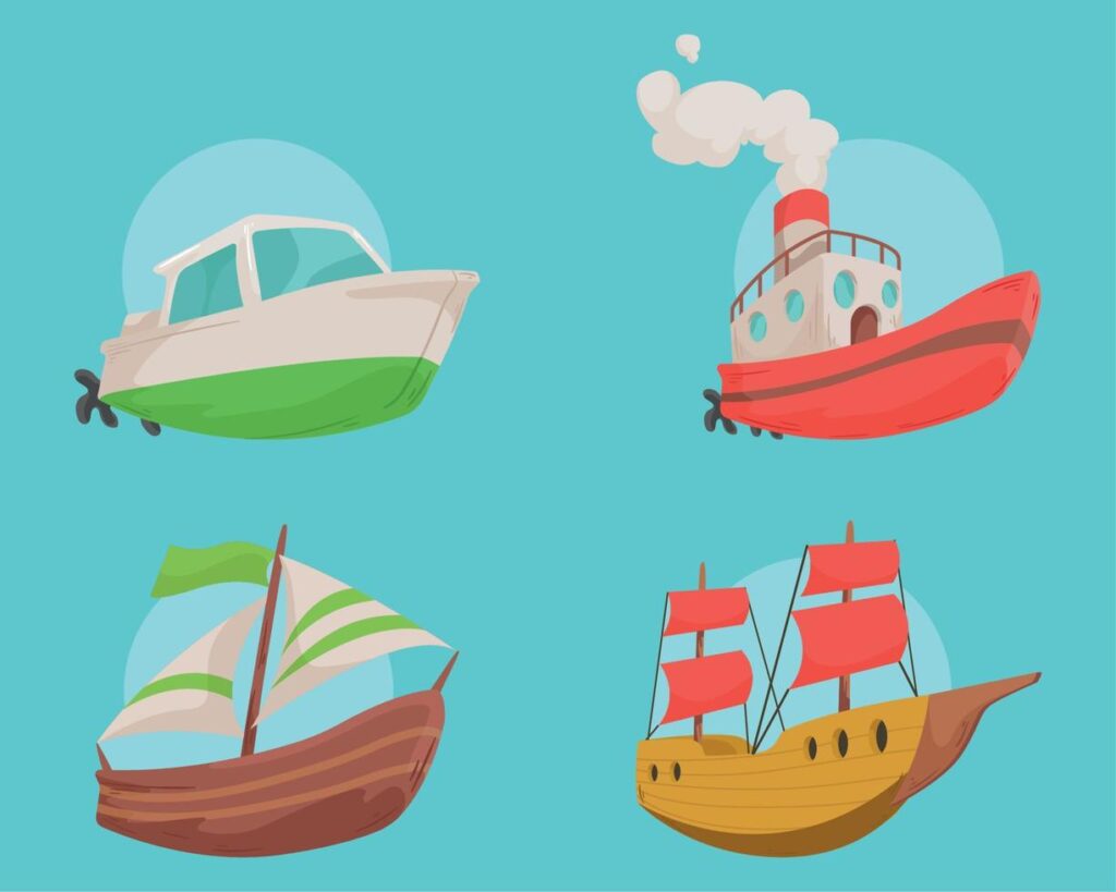 ships and boats icons Stock Free