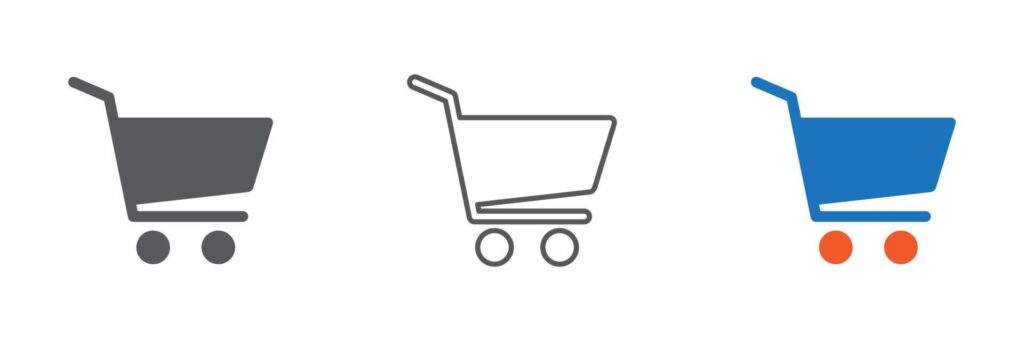 shooping cart icon vector. cart icon vector illustration Stock Free