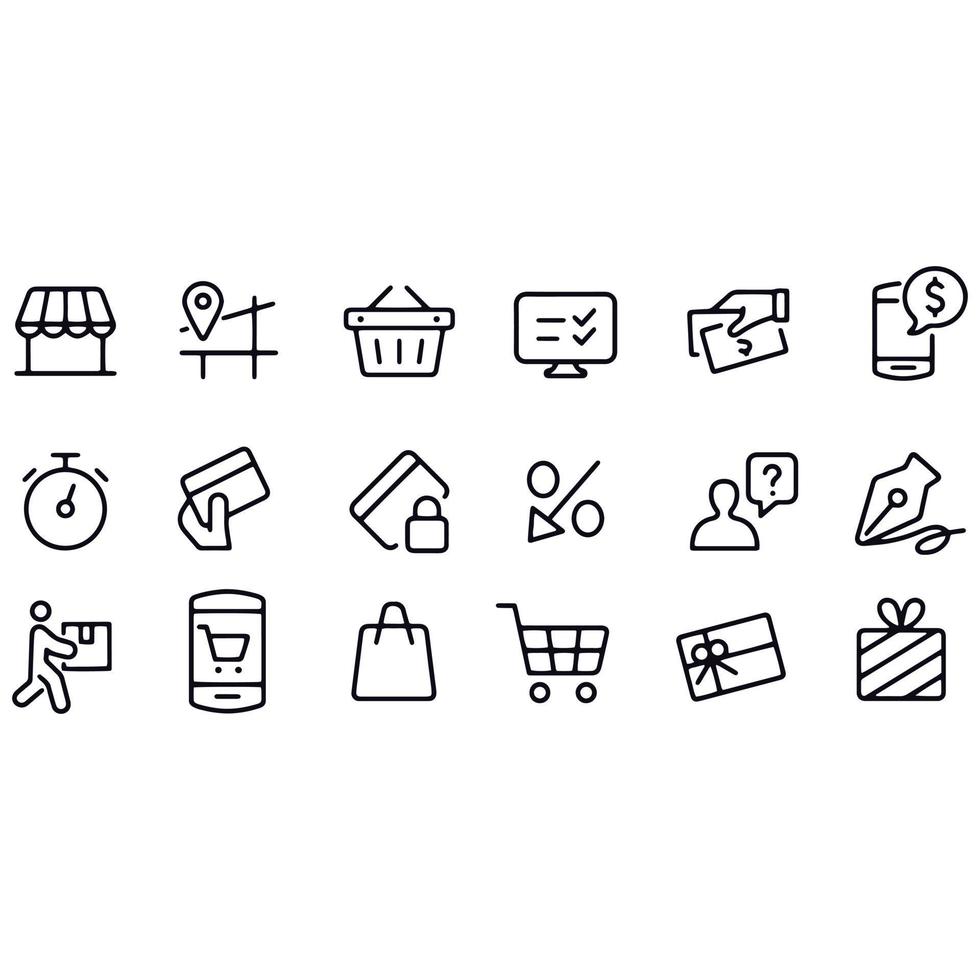 shopping icons vector design Stock Free