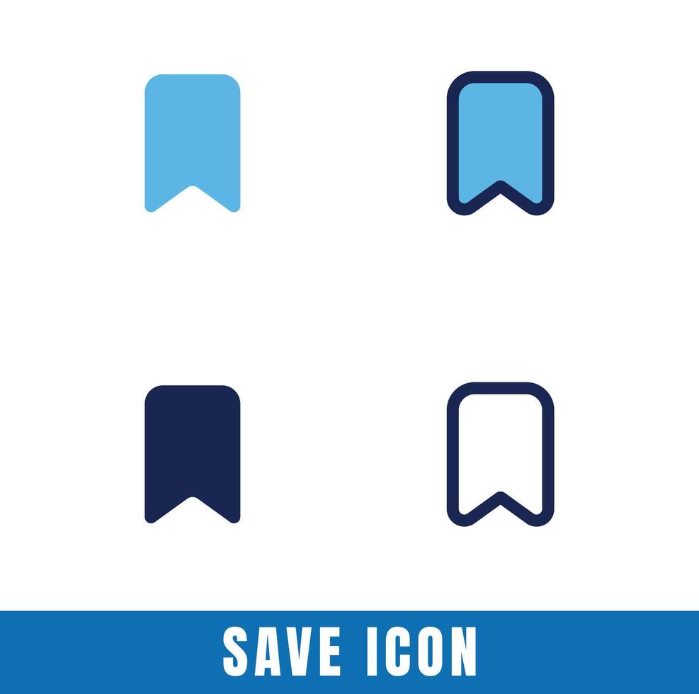 Simple Save icons in different designs set Stock Free