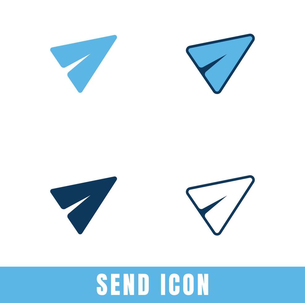 Simple Send icons in different designs set Stock Free