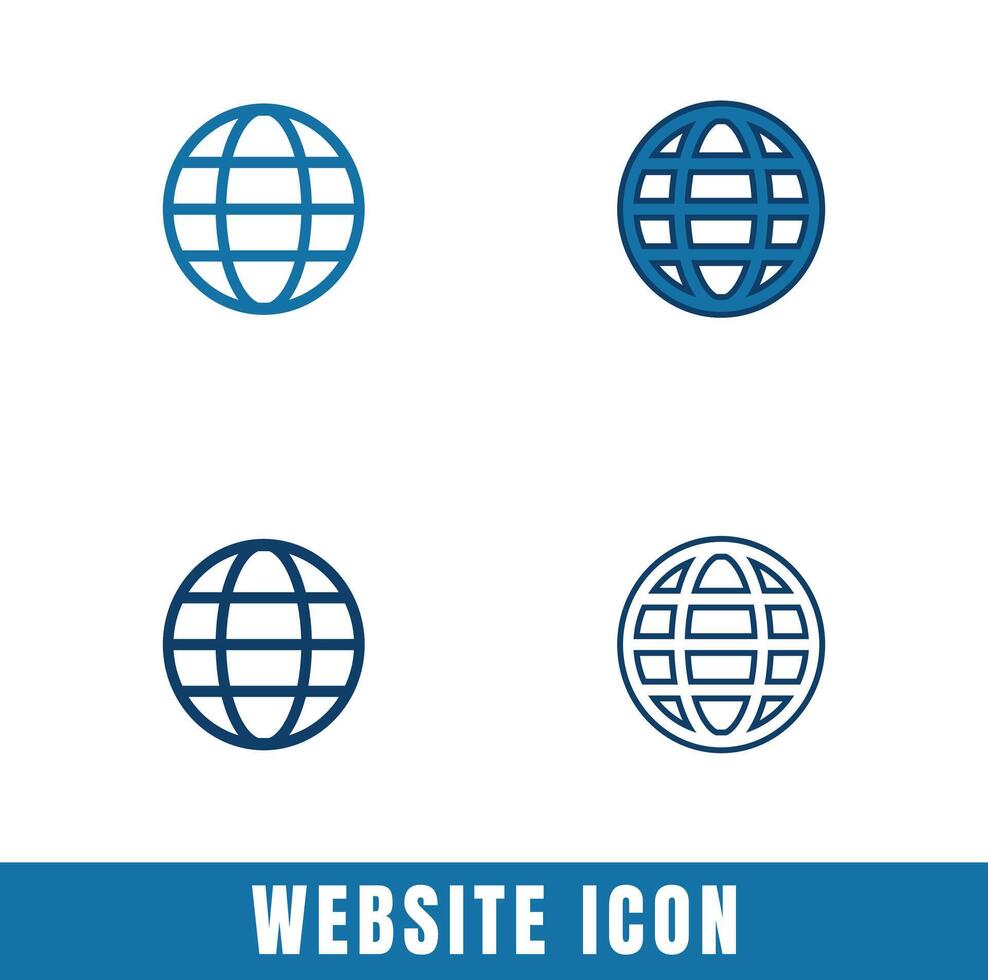 Simple Website icons in different designs set Stock Free