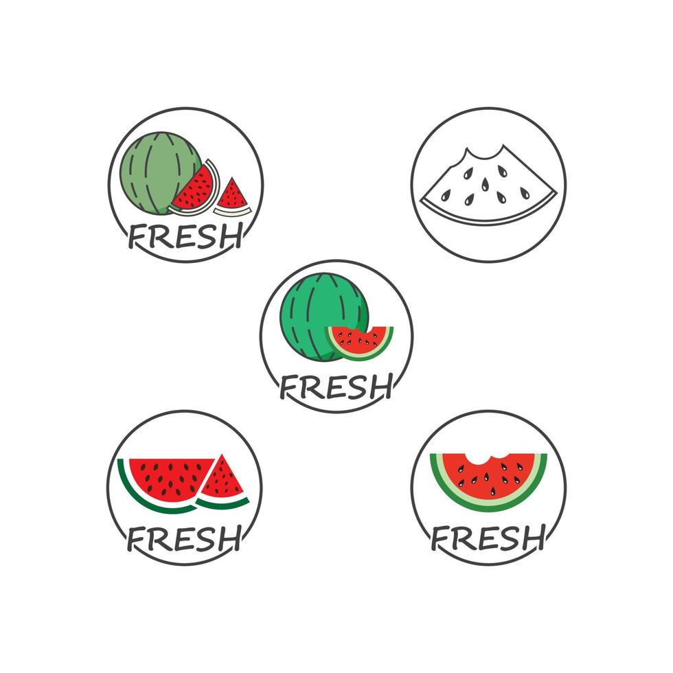 slice watermelon icon Stock Free