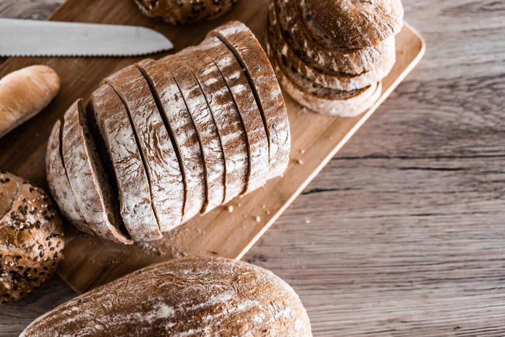 Sliced Bread with Space for Text Free Photo