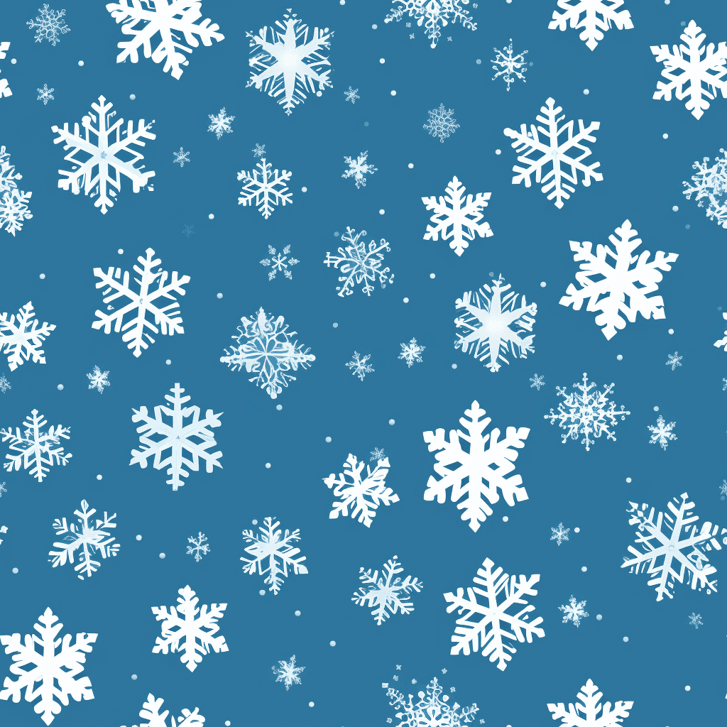 Snowflakes on Blue Background Seamless Texture Stock Free