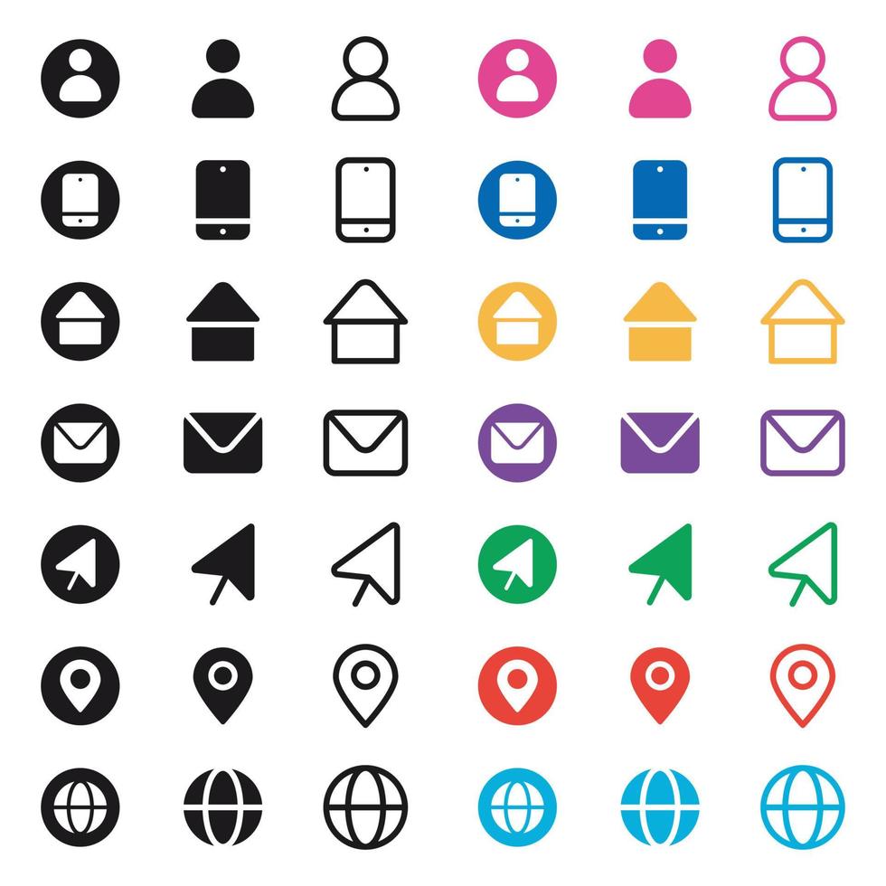 Social media logos and icons set Stock Free suitable for website Stock Free