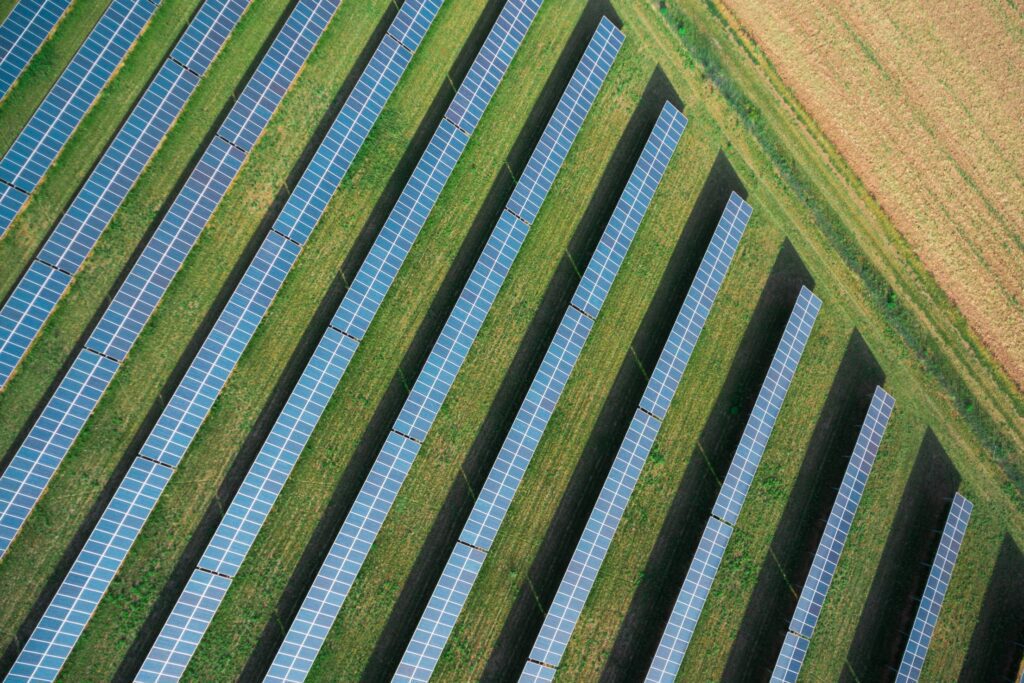 Solar Power Plant from Above Free Photo