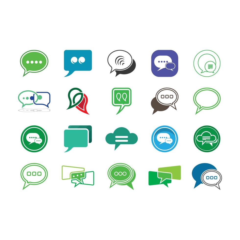 Speech bubble icon vector illustration Stock Free