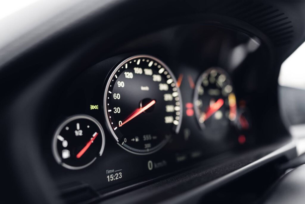 Speedometer in a Sports Car Free Photo