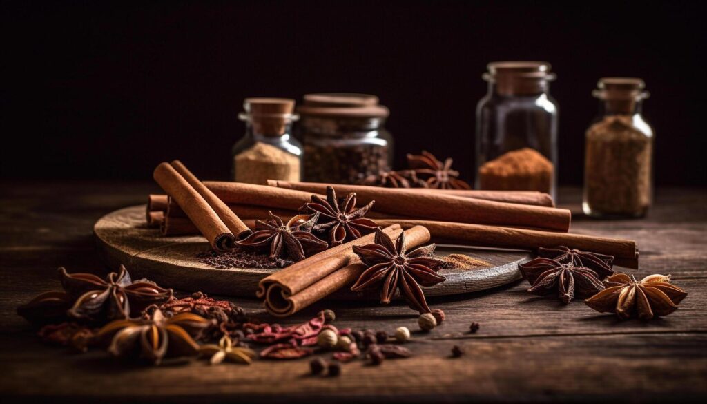 Spice up food with organic star anise generated by AI Stock Free