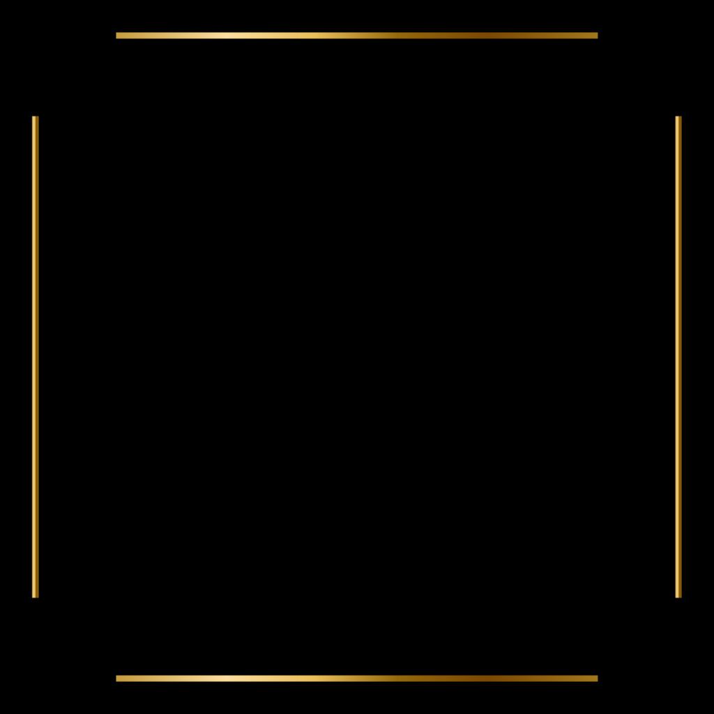 Square Golden Frame on The Black Background. EPS10 Free Vector and Free SVG