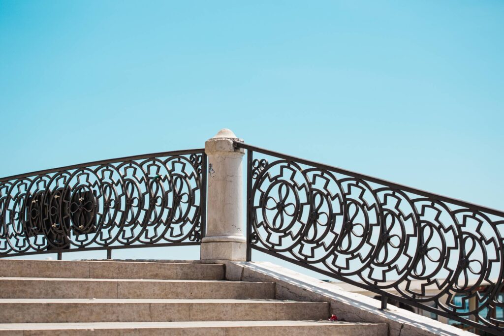 Stairs and Old Vintage Handrails in Venice, Italy Free Photo