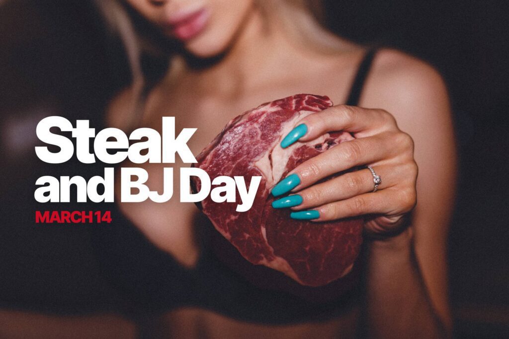 Steak and BJ Day March 14 Free Photo